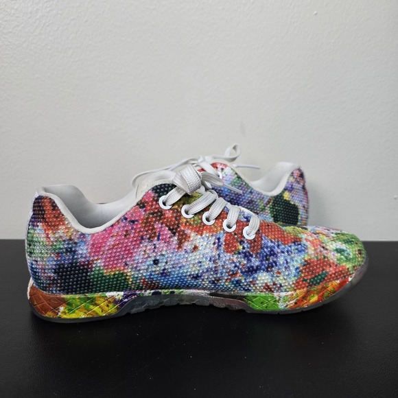 NOBULL Shoes Womens Size 8.5 Multi Color Pride All Over Print Gym Training - Picture 5 of 9
